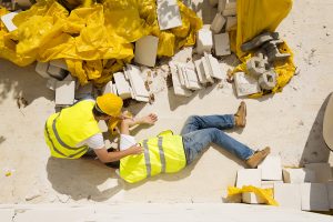Falling Prevention - Fall Safety, Fallen Construction Worker