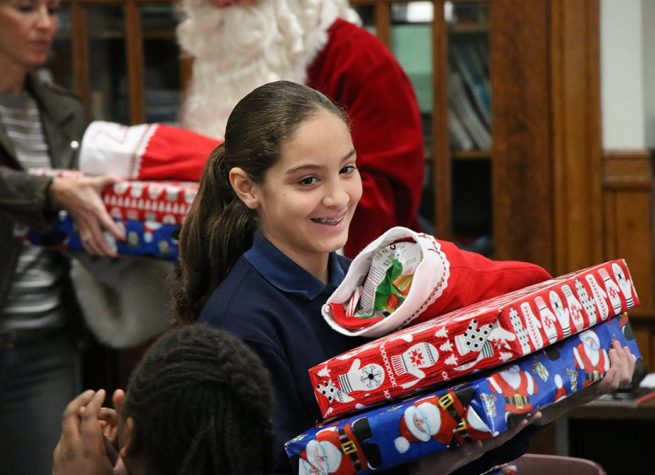 LaSalle - Christmas Project - Santa Delivered to the 5th Grade