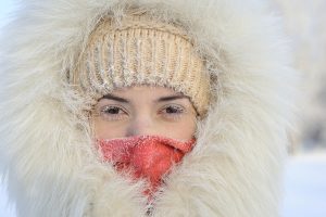 Cold Temperatures - Girl Bundled Up