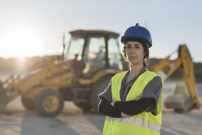 Backhoe Women in Construction